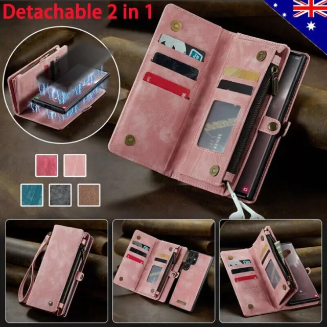 For Samsung A13 A14 A15 A33 A34 A53 A54 Detachable Magnetic Leather Wallet Case