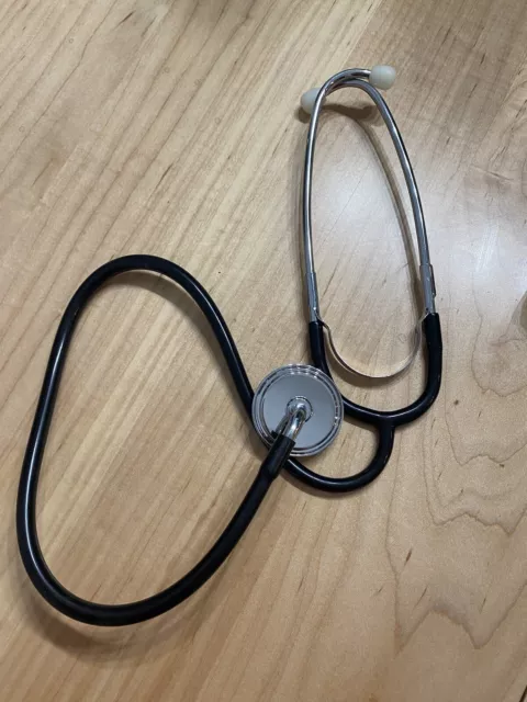 Vintage Proscope Bowles Stethoscope #662 Black Latex Free With Original Box 3