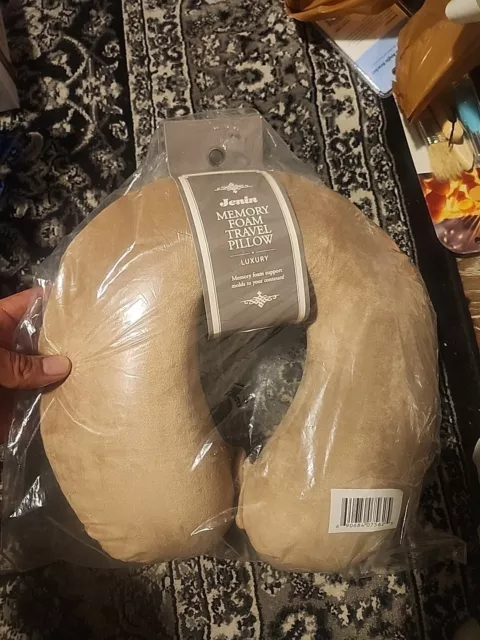 Jenin Travel Neck Pillow Brown color travel pillow Memory Foam
