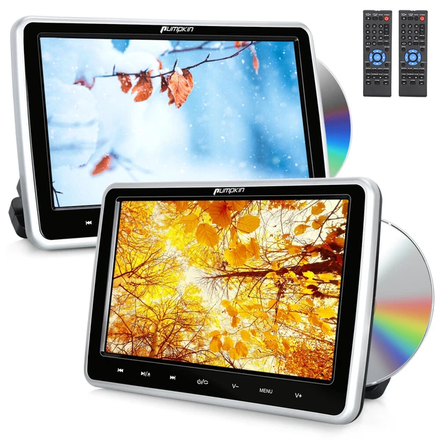 2 X 10.1" Tragbarer DVD Player Auto Monitor  Kopfstütze TV HDMI USB SD AV IN/OUT