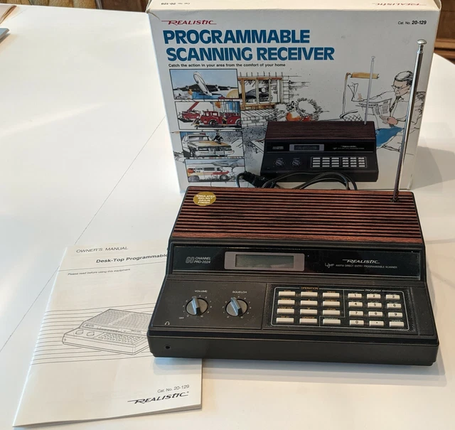 VINTAGE REALISTIC PRO2024 60 Channel Programmable Scanning Receiver