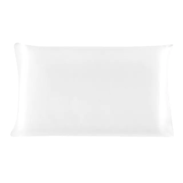 Piccocasa 100% Mulberry Silk Pillow Case Cover Pillowcase Ivory Queen Size