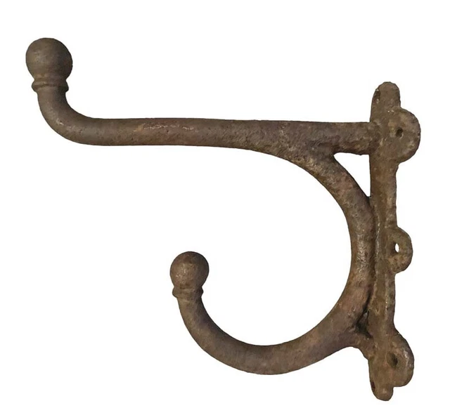 Antique Bridle Hook Horse Tack Bracket Cast Iron Extra Large