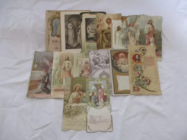 Religiosa Lot De 15 Images Pieuses Annees 191* Divers Saints Prieres Etc...