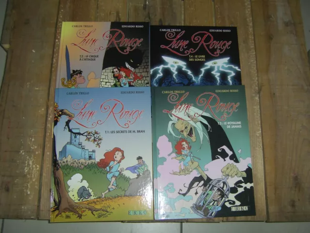 Lune Rouge Lot De 4 Bd Du Tome 1 Au Tome 4  Trillo Risso - Eo .