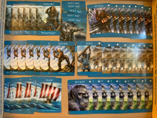 47 NORSE Permanent Action Cards for AGE OF MYTHOLOGY Game - Parts