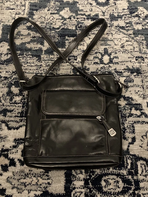 Giani Bernini Black Genuine Leather Purse Handbag In Amazing Condition