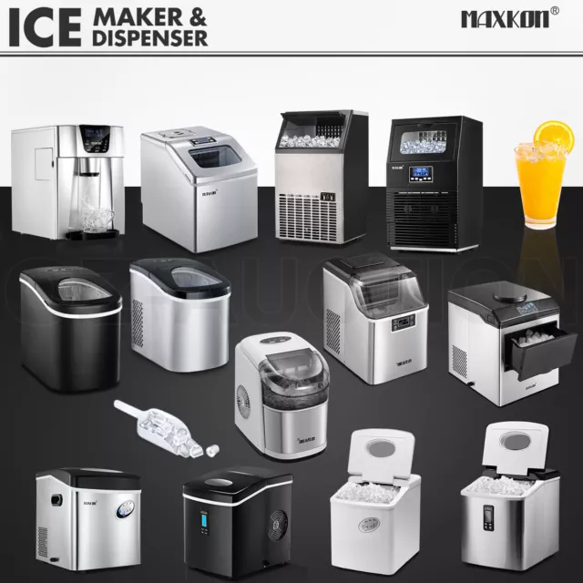 Commercial Ice Maker Portable Cube Machine Auto Snow Home Business