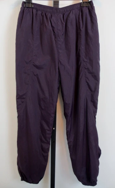 Athleta Girl Grace Lined Jogger Pants Girls Size L 12 Purple Nylon Windbreaker
