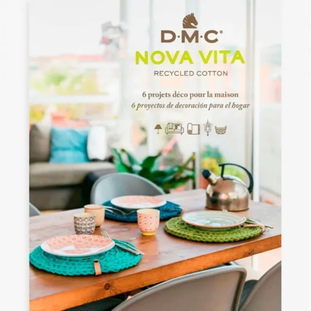 DMC Nova Vita Recycled Cotton Home Decor Projects Pattern Book