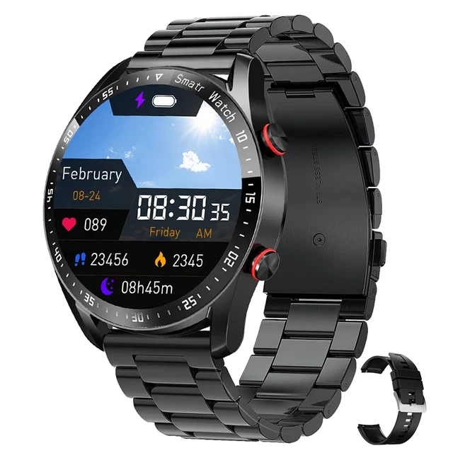 SMARTWATCH UOMO BLUETOOTH ECG PPG Orologio Fitness Salute Pressione