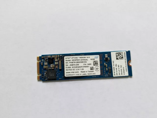 Intel Optane Memory M10 16GB NVMe PCIe M.2 2280 MEMPEK1J016GAL