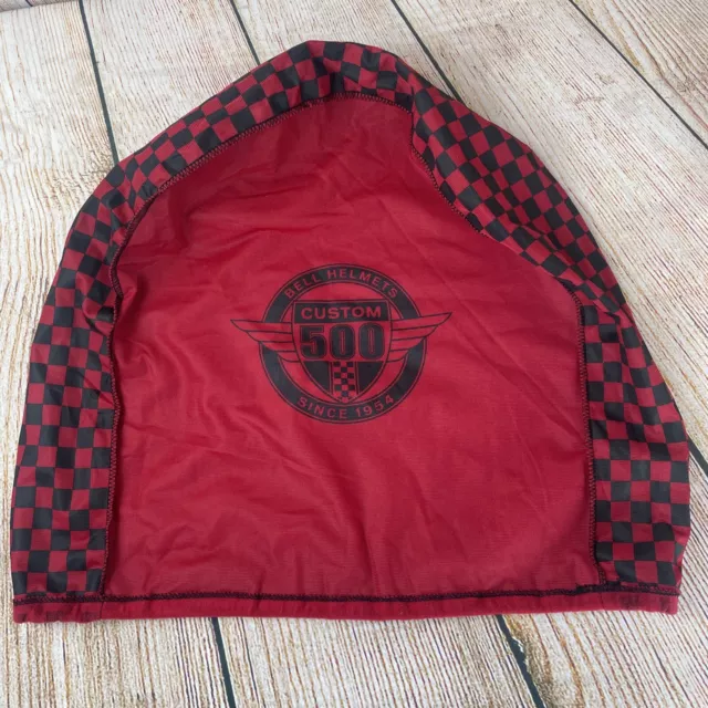 Campana Personalizzata 500 Casco Polvere Tessuto Borsa Trasporto Moto Cordino NUOVO