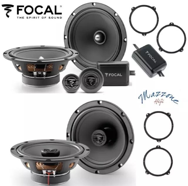 FOCAL Ase 165 ACX-165 Set 6 Haut Parleur pour BMW Serie 3 E46 2002 " Avc Avant /