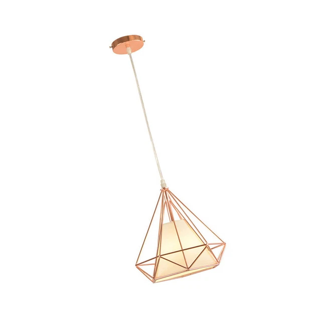 Einzelkopf Diamant Form Eisen Material Deckenlampe Dekoration Lampe ohne