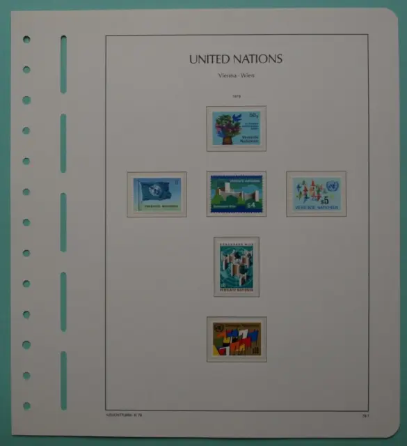 Sammlung UNO Wien 1979 – 1986 - postfrische Sammlung mit FDC im Ringbinder