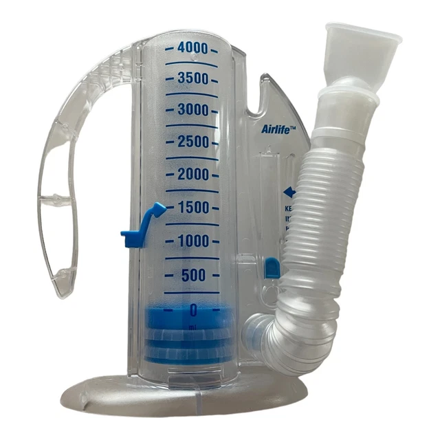 AIRLIFE VOLUMETRIC INCENTIVE Spirometer with OneWay Valve 4000 mL, 1