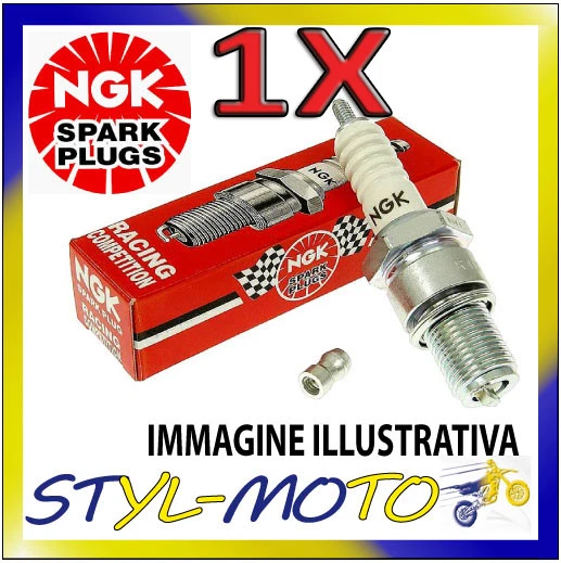 Bougie NGK Racing BR9EG Pour Cagiva Supercity 125 (1999) - 1 Pièce