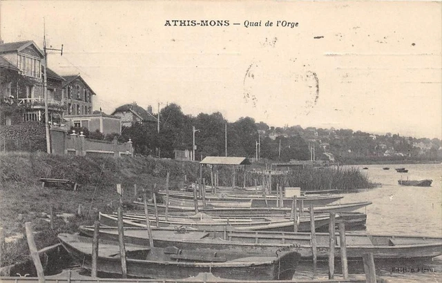 Cpa 91 Athis Mons Quai De L´orge