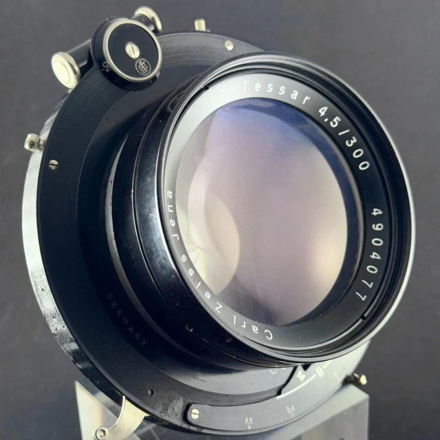RARE BIG CARL ZEISS TESSAR 300mm F4.5 LENS COMPOUND SHUTTER large ...