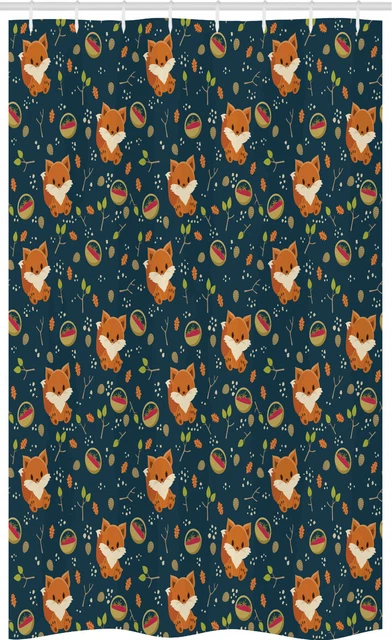 Cono de pino Cortina de Ducha Fox Cesta de frambuesa
