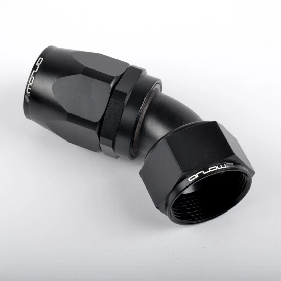 Arlows Alu Fitting Dash 16 - 45° - ( Schwarz, 1 5/16 - 12 UNF )