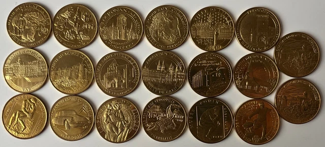 Lot De 5 Médailles Trésors De France – Monnaie De Paris – 9-18/N6