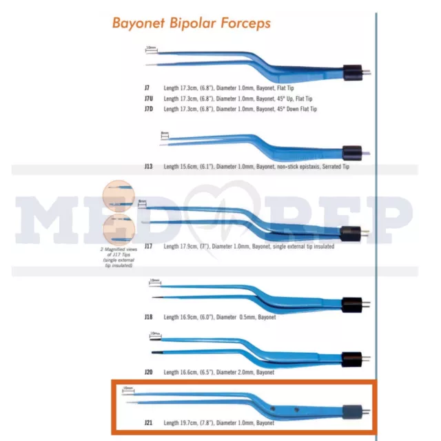 Ellman - J21-Bipolar Forceps - REUSABLE!