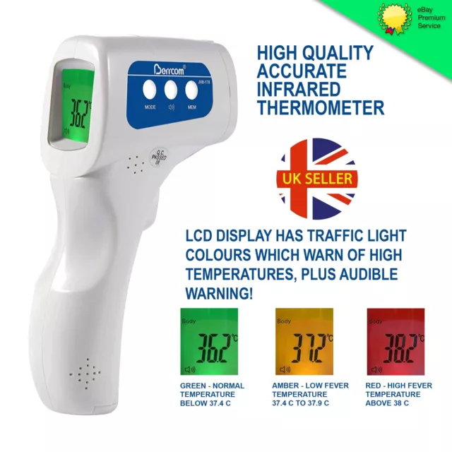 IR Infrared Digital Thermometer/Temperature Gun Forehead Medical Quality Device