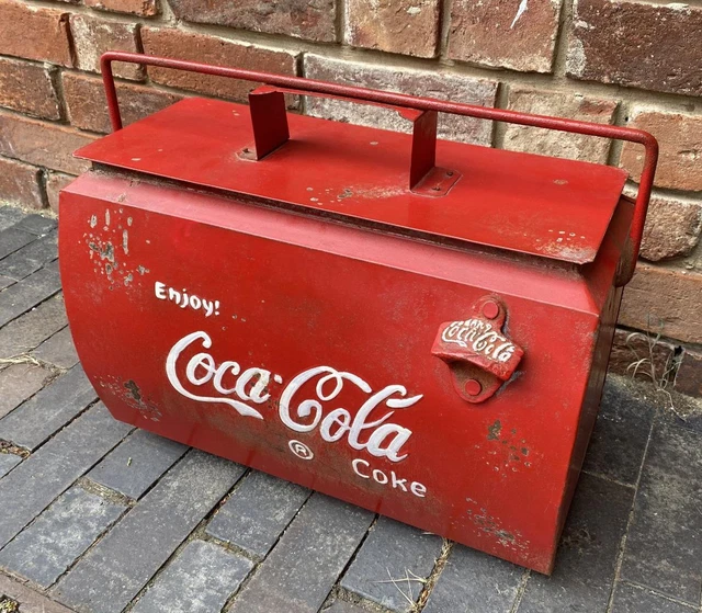 Vintage Coca Cola Drink Box Cooler IN VENDITA! PicClick IT