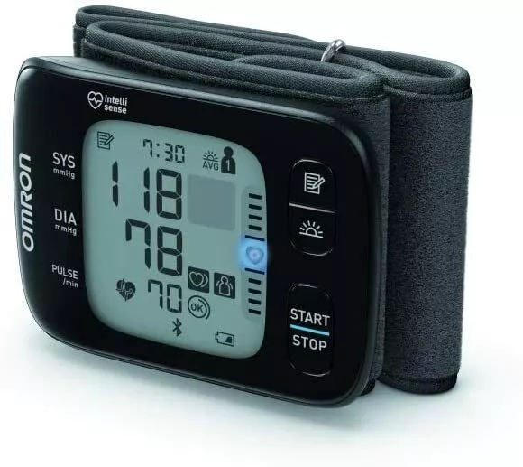 Omron RS7 HEM Wrist Blood Pressure Monitor with Bluetooth Connect