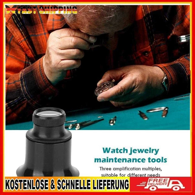 20X Jeweler Watch Eye Magnifier Lens Portable Monocular Magnifying Glass Loupe