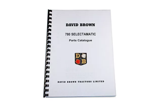 David Brown List of Parts 780 Selectamatic Tractor 1969 (TP647)