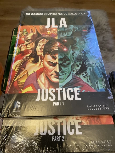 DC COMICS GRAPHIC NOVEL COLLECTION JLA - Justice Part 1 & 2