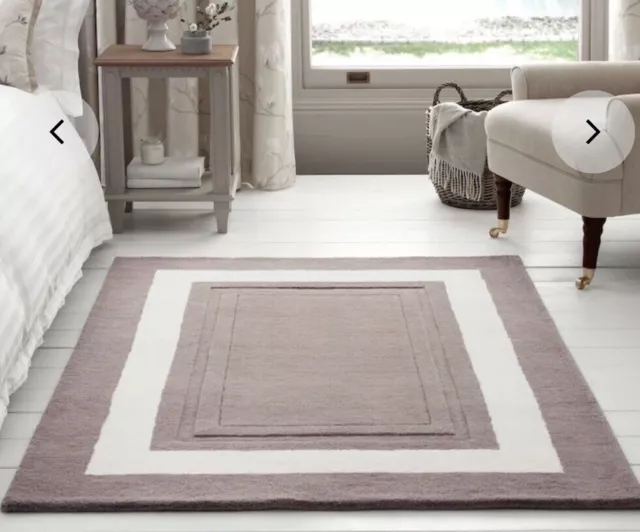 Nueva con etiquetas Sofisticada Alfombra Gris Paloma Oscura Laura Ashley Lewes, Grande 140 x 200 cm Baile de graduación