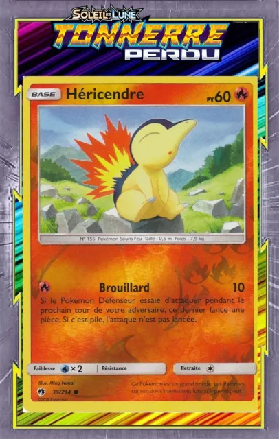 Reverse Hericendra - SL08:Lost Thunder - 39/214 - New French Pokemon Card