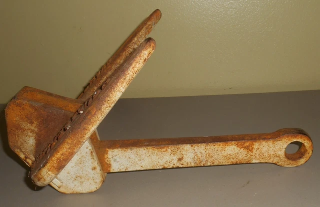 Vtg. Champ Corp. from Barrington, Illinois Cast Iron 10 Pound Boat Anchor