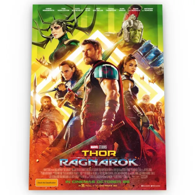 Thor Ragnarok Movie Poster Satin High Quality Archival Stunning A1 A2 A3