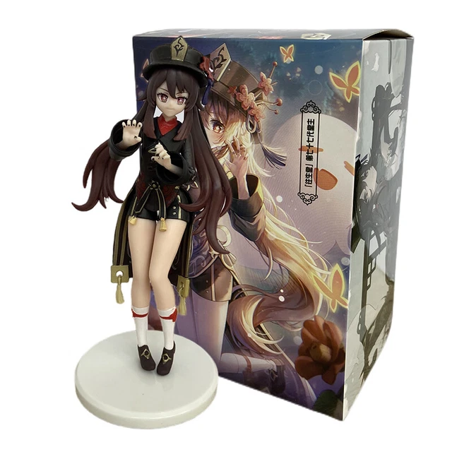 Figurine de dessin animé Genshin Impact Keqing Shenhe Hu Tao Xiao, modèle d'épée debout, jouet de Collection en PVC, décoration de bureau, tendance, 19CM