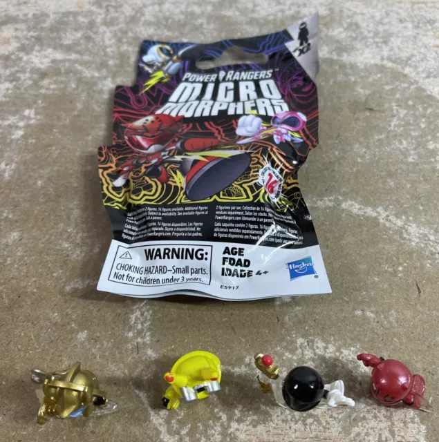 Hasbro Power Rangers Micro Morphers Series 1 2-pack Blind Mystery Bags Lot