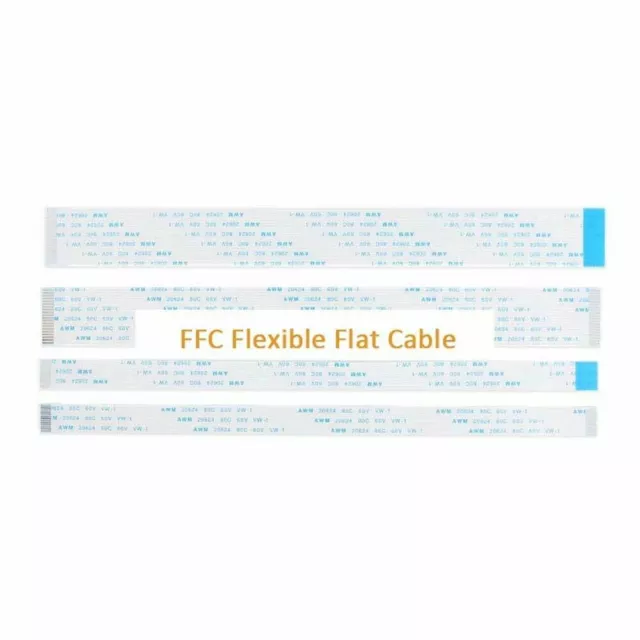 Pitch 1.0mm 20-Pin FFC/FPC Flexible Flat Cable 80C 60V Width 21mm L:50mm-2000mm 3