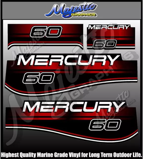 MERCURY - 60hp - OUTBOARD  DECALS