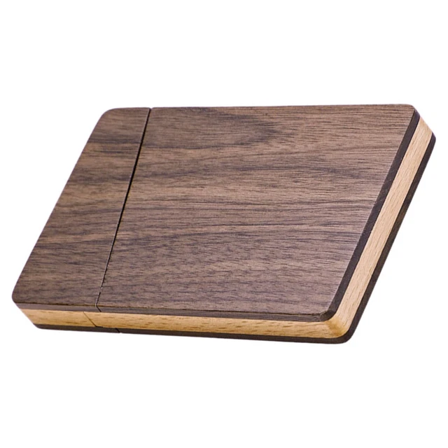 Porta Biglietti Da Visita In Legno Da Scrivania - Foto 2