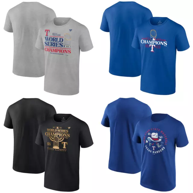 T-shirt Texas Rangers MLB Uomo Baseball Fanatics Top - Nuova