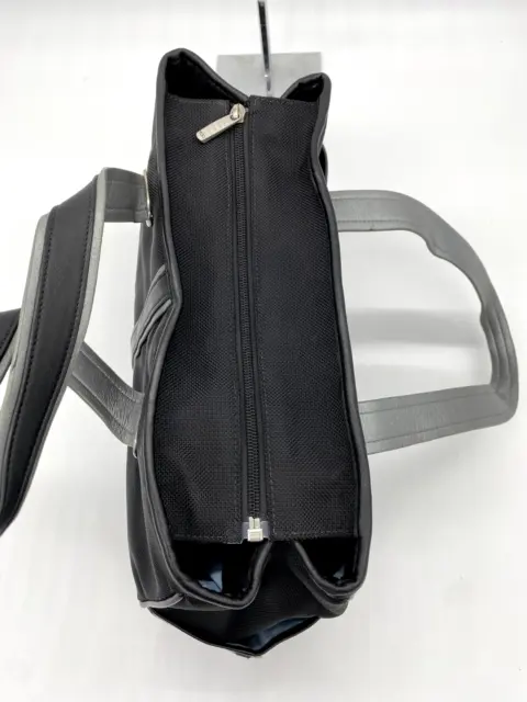 Tumi Elements Ballistic Nylon w/Leather Trim Handbag 14" (Black) 9