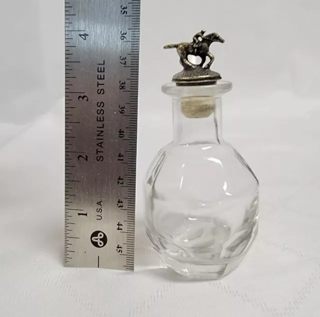 Blanton's Bourbon Miniature Glass Bottles With Stoppers Set Of 2 NEW 3