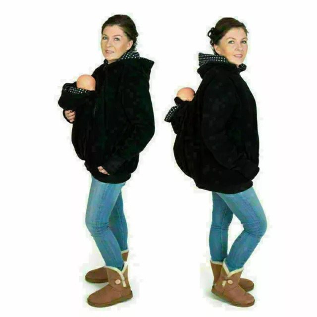 Hoodies Mummy Wearing Coat Kangaroo Hoodies 3 In 1 Pregnant Mother Baby Outwear