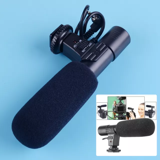 3.5mm Stereo Microphone Fit For Canon Nikon DSLR Camera DV Camcorder Microphone