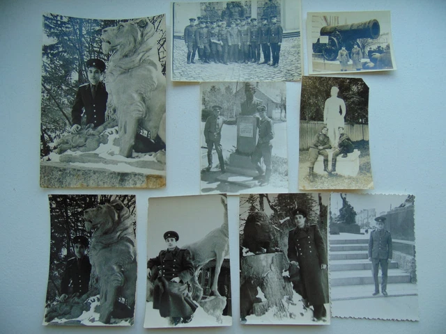 9 Photo of the USSR. Soviet soldiers near the monuments