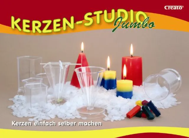 Kerzengießformen Set Jumbo, Kerzen selber machen - Komplett Set zum Kerzengießen